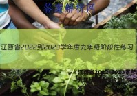 江西省2022-2023学年度九年级阶段性练习(五)5政治.答案