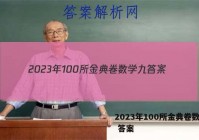2023年100所金典卷数学九 答案