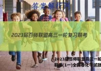 2023届百师联盟高三一轮复习联考(1一)全国卷化学试题答案