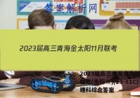 2023届高三青海金太阳11月联考(角标※)(23-81C)理科综合答案