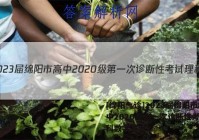[绵阳一诊]2023届绵阳市高中2020级第一次诊断性考试理科数学答案