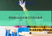 学科网2022年高三11月大联考(新高考卷)(新教材)语文答案