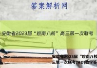 安徽省2023届“皖南八校”高三第一次联考(HD)数学答案