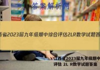 江西省2023届九年级期中综合评估 2L R数学试题答案