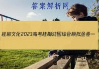 桂柳文化 2023高考桂柳鸿图综合模拟金卷一(1)英语试题答案