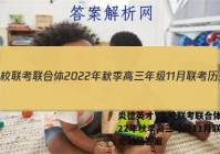 炎德英才·名校联考联合体 2022年秋季高三年级11月联考历史试题答案