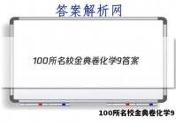 100所名校金典卷化学9 答案