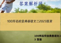 100所名校金典卷语文二2023 答案