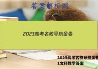 2023高考名校导航金卷(一)1文科数学答案
